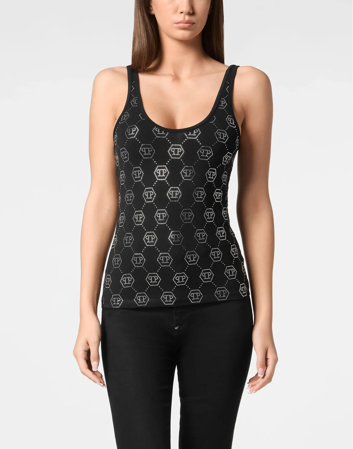 Tank Top Monogram, цвет: Черный