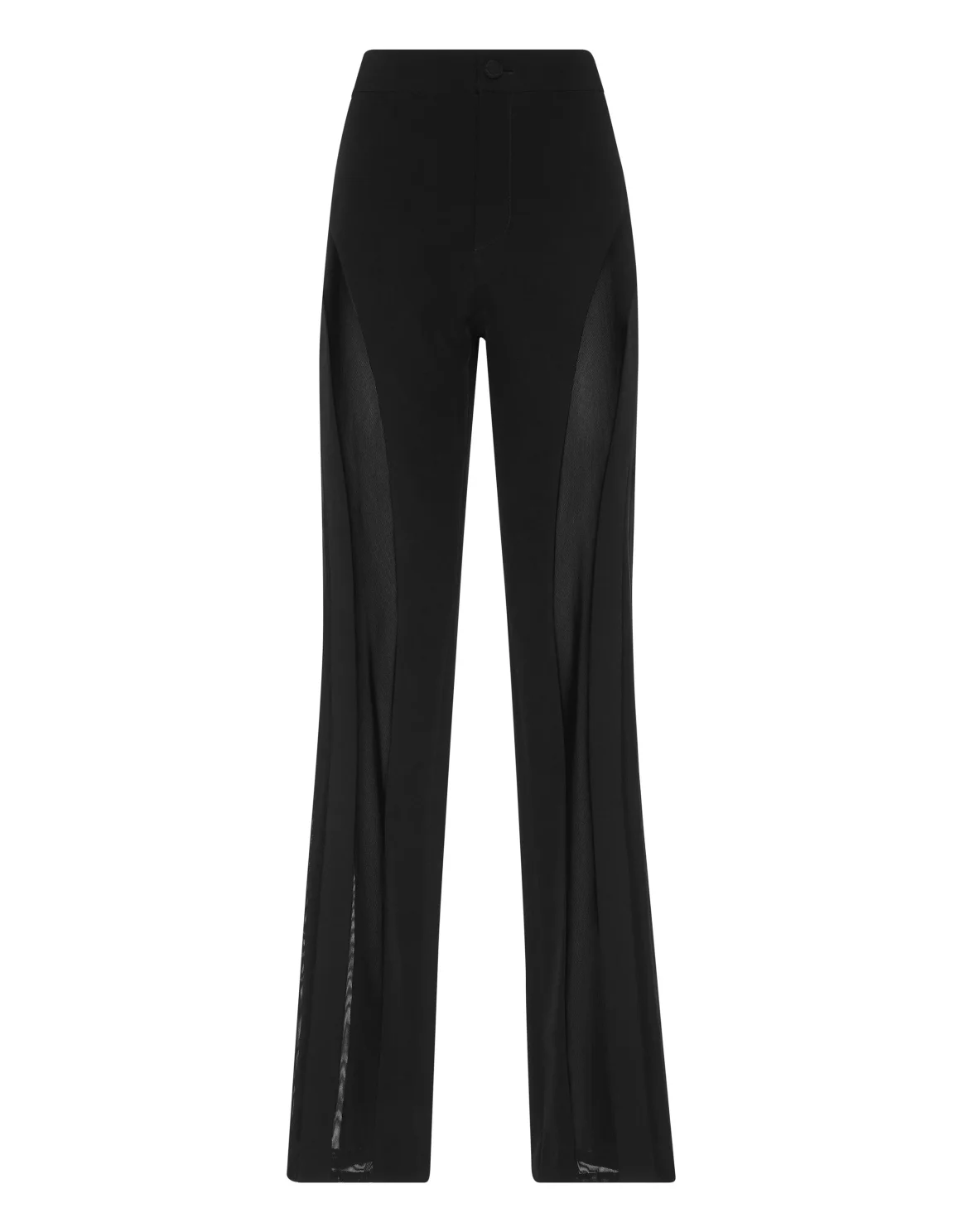 Cady Multicutting Straight Fit Trousers, цвет: Черный