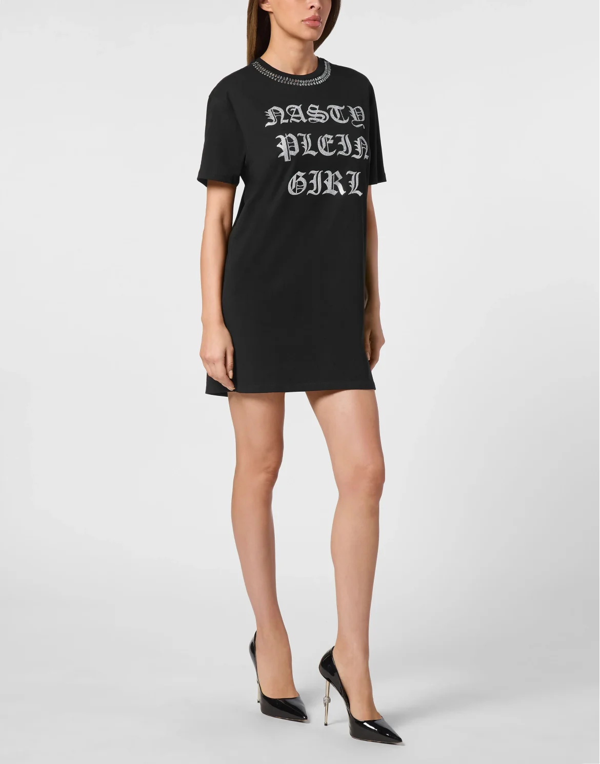 T-shirt Short Dress, цвет: Черный