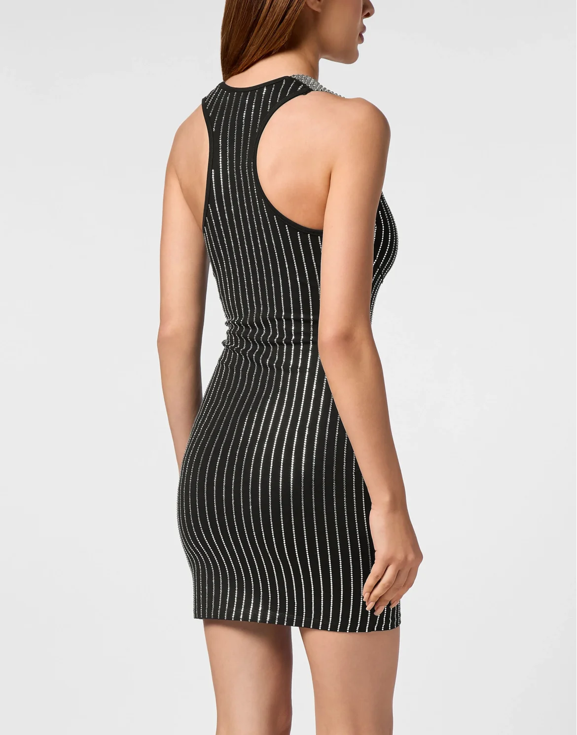 Tank Top Short Dress Strass, цвет: Черный