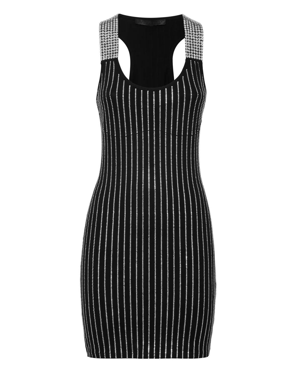 Tank Top Short Dress Strass, цвет: Черный