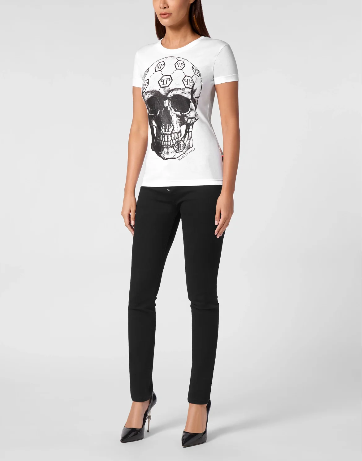 T-shirt Sexy Pure Monogram Skull, цвет: Белый