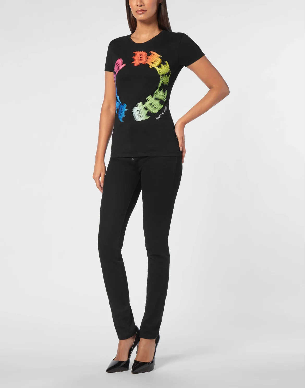 T-shirt Sexy Pure Reinbow Gothic Plein, цвет: Черный