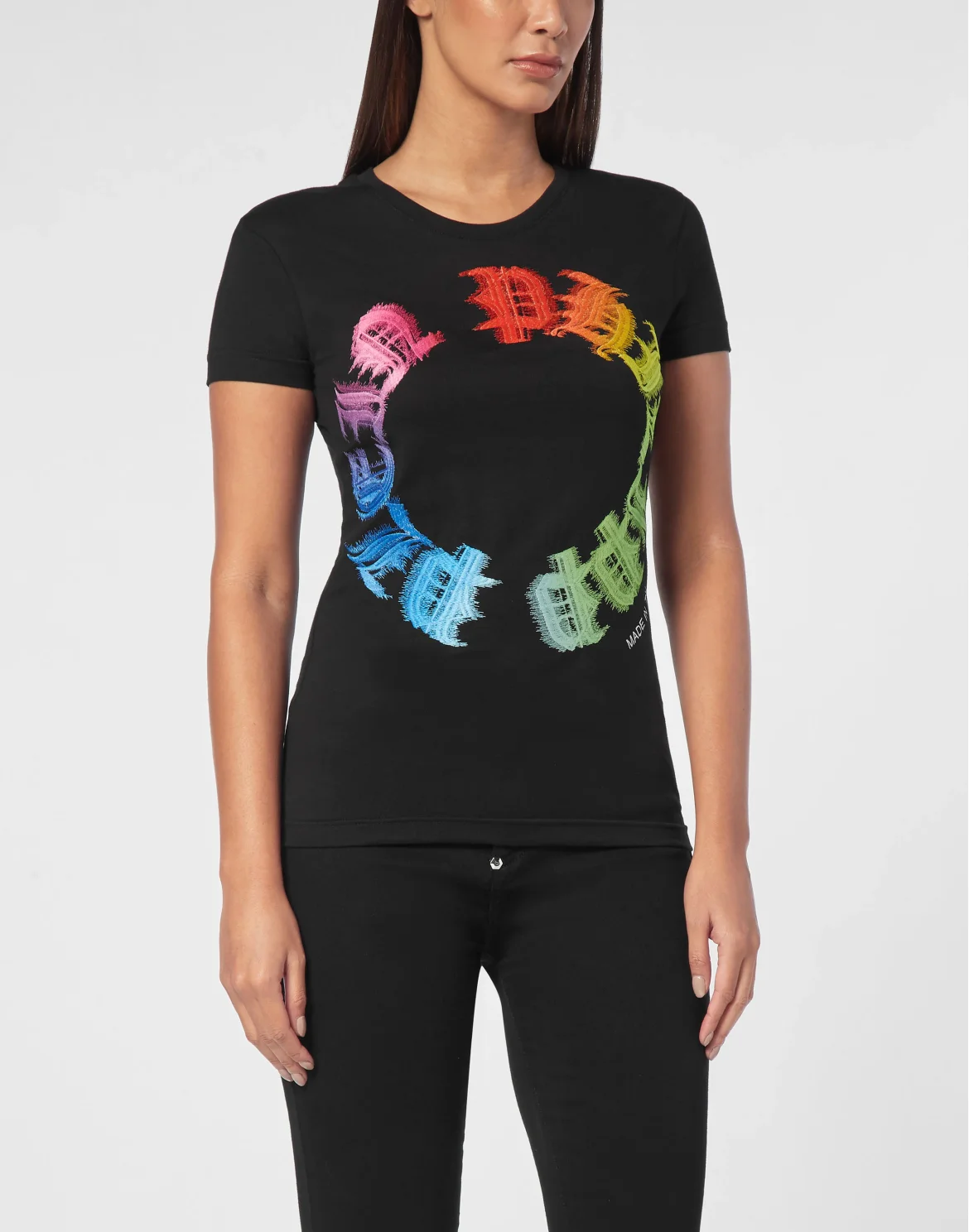 T-shirt Sexy Pure Reinbow Gothic Plein, цвет: Черный