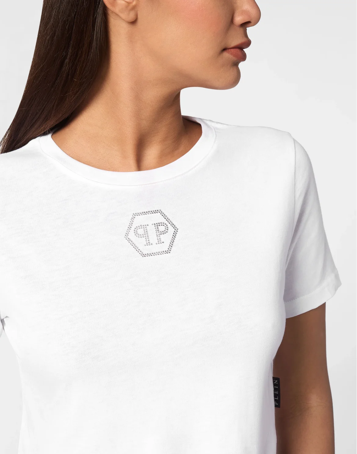 T-shirt Round Neck SS Crystal Hexagon, цвет: Белый