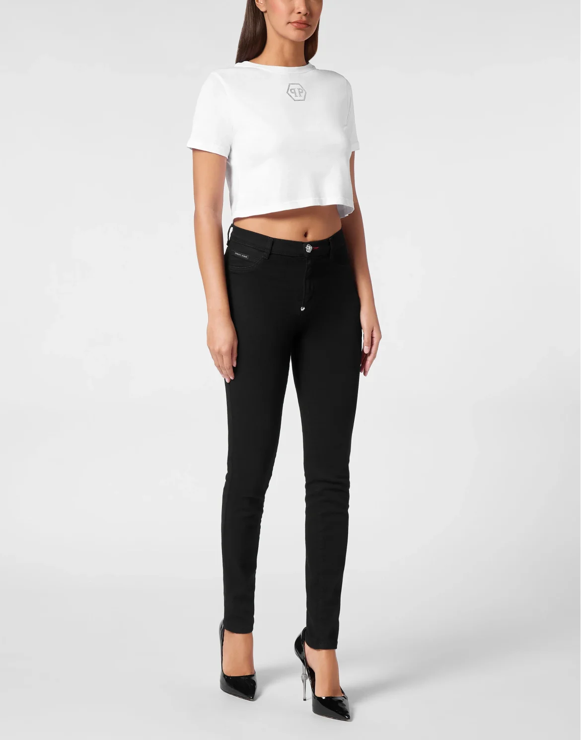 T-shirt Round Neck SS Crystal Hexagon, цвет: Белый