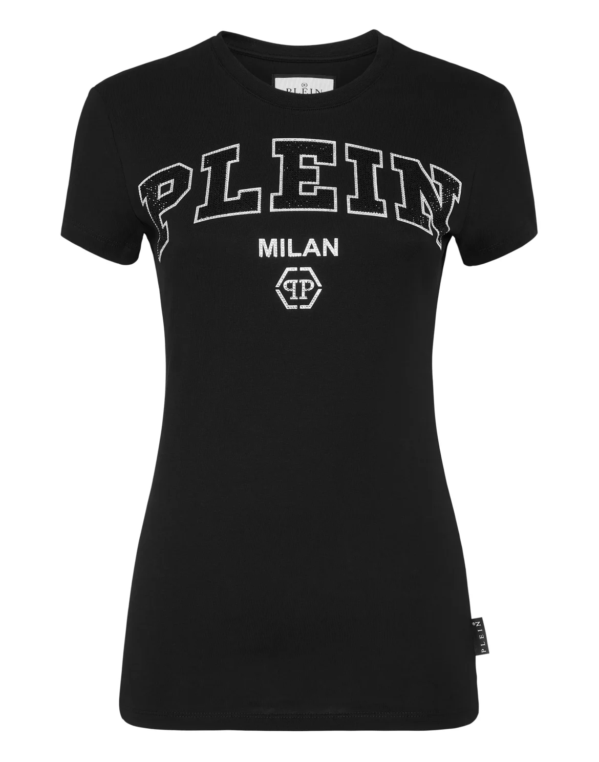 T-Shirt Sexy Pure Strass, цвет: Черный