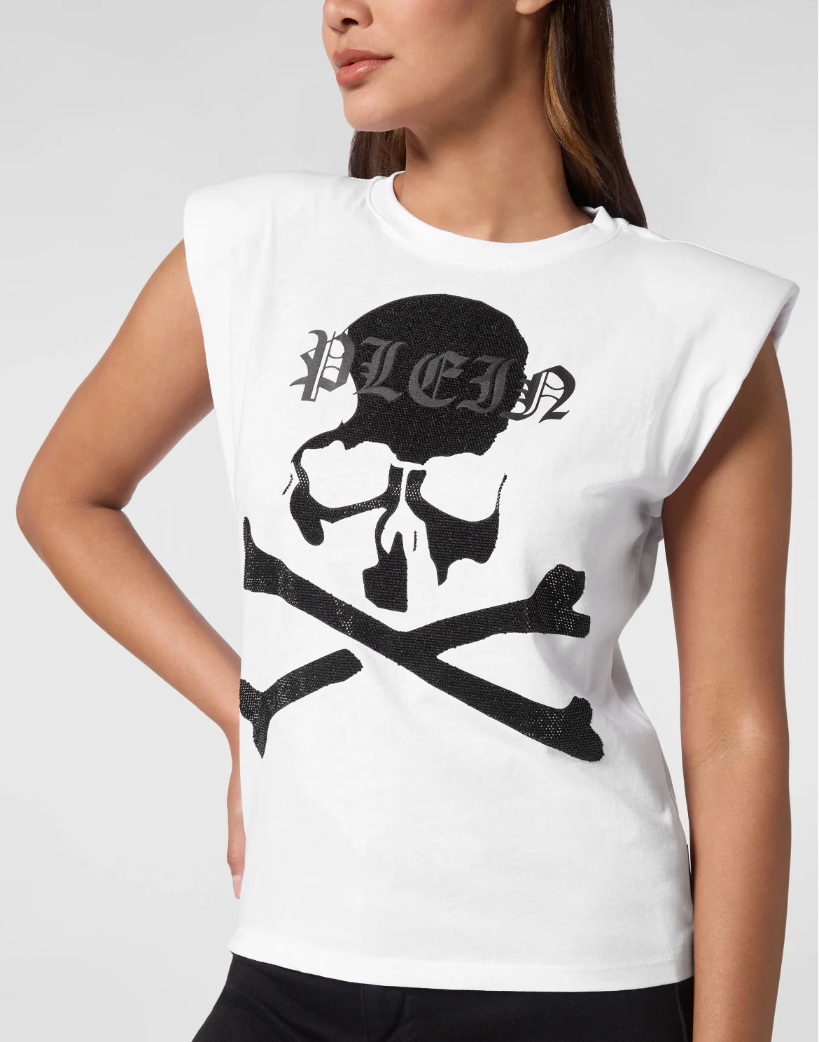 Tank Top Strass Skull&Bones, цвет: Белый