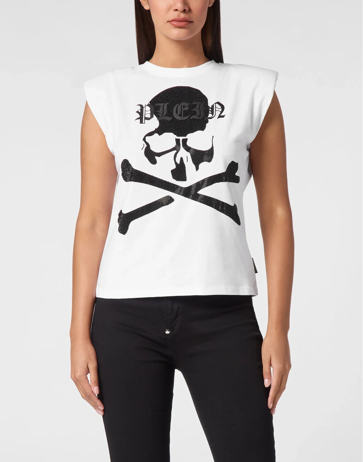 Tank Top Strass Skull&Bones, цвет: Белый