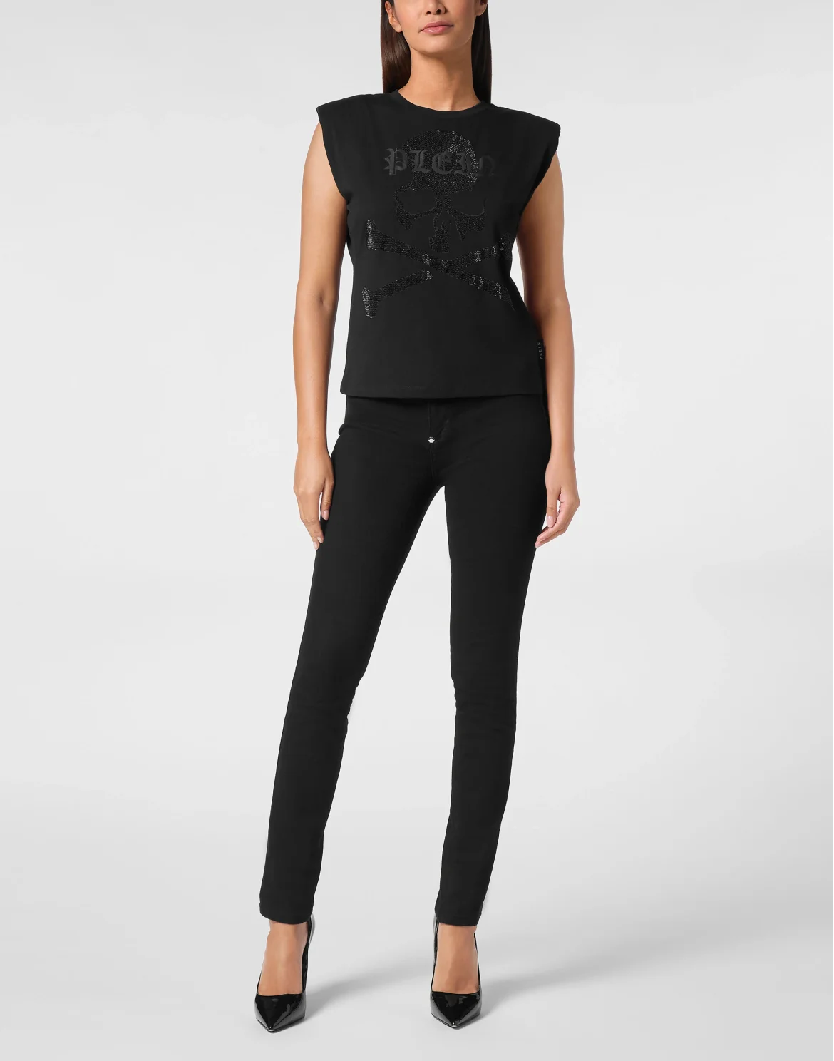 Tank Top Strass Skull&Bones, цвет: Черный