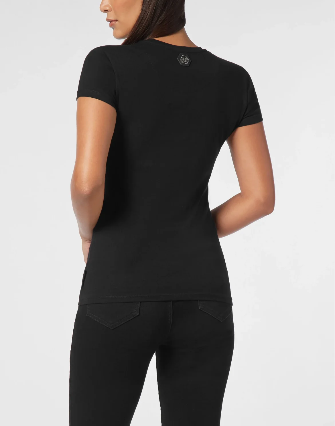 T-Shirt Sexy Pure Strass Skull&Bones, цвет: Черный