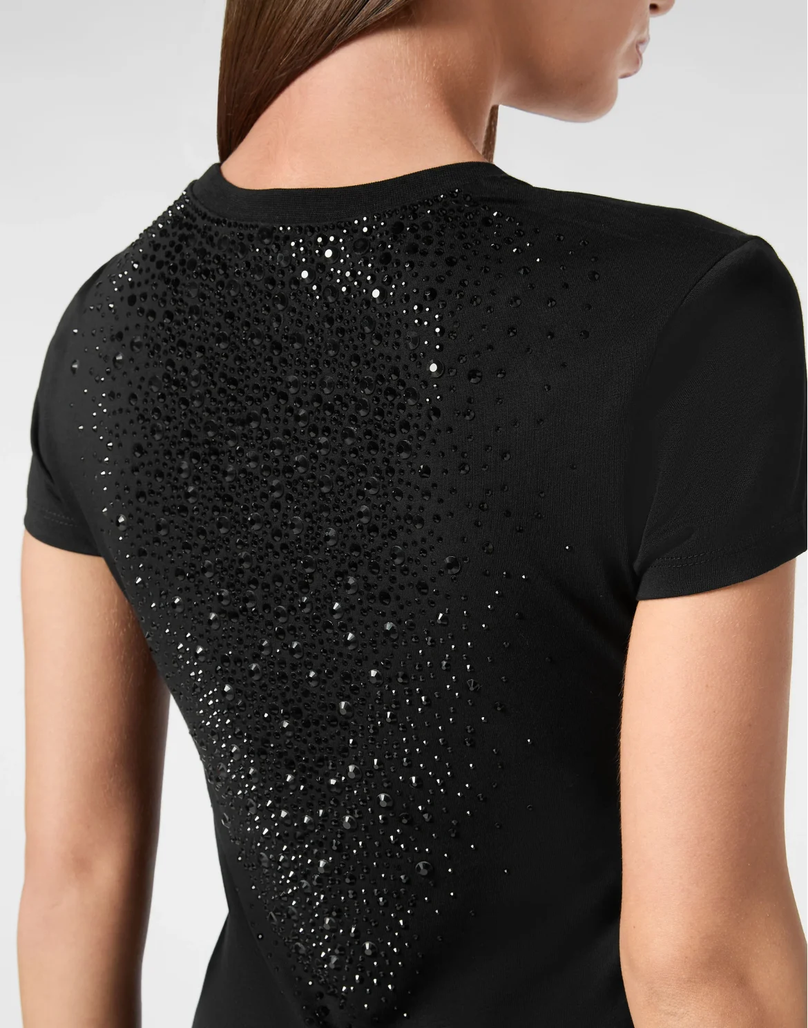 T-Shirt Sexy Pure Strass, цвет: Черный