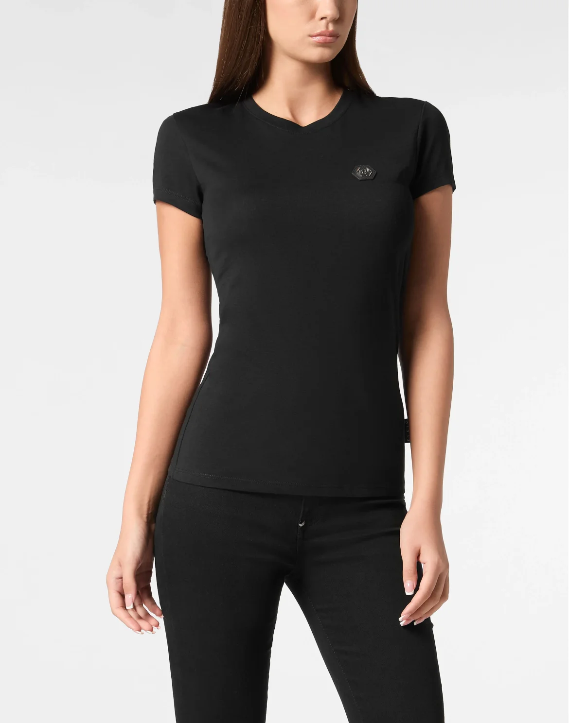 T-Shirt Sexy Pure Strass, цвет: Черный