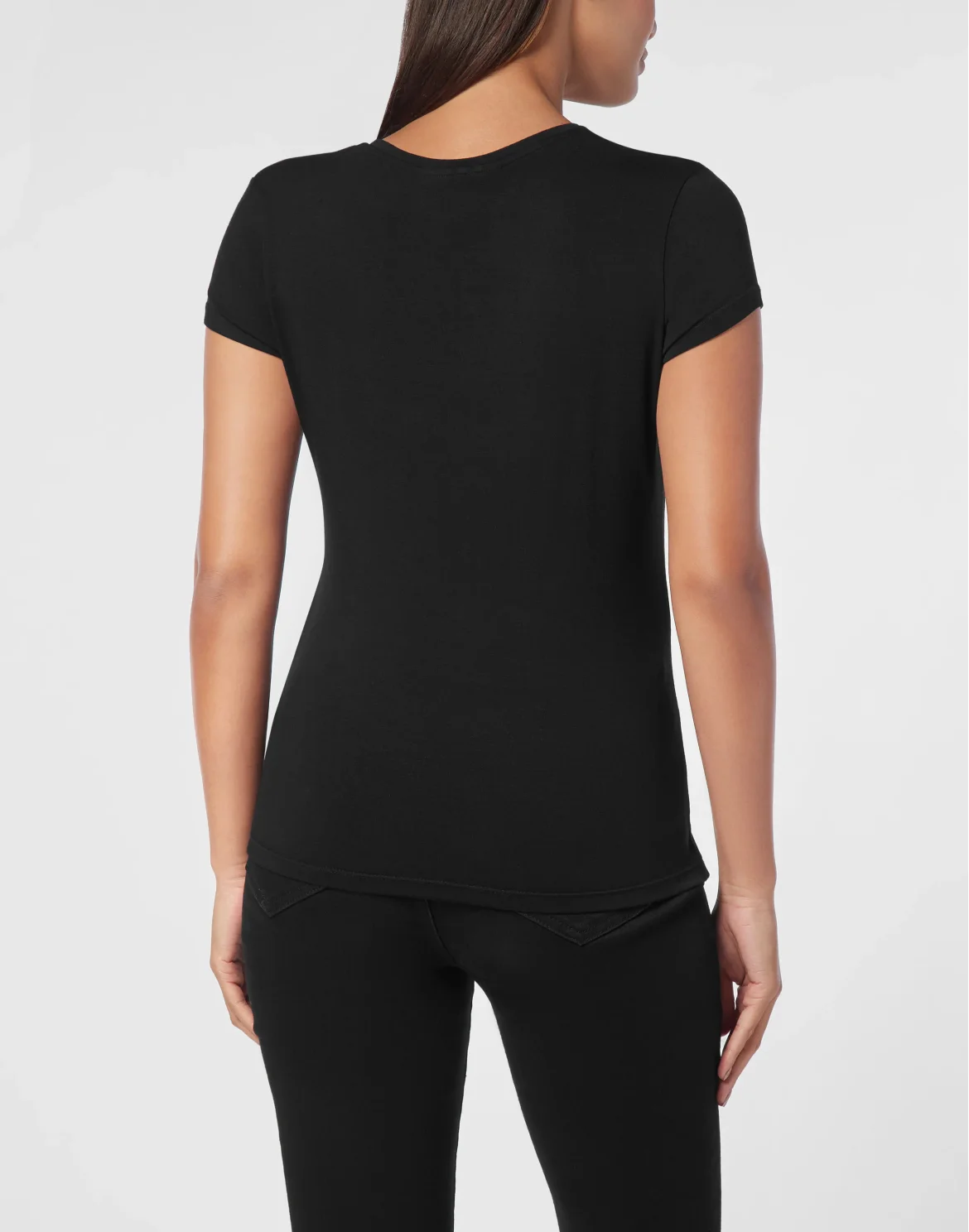Modal T-shirt V-Neck SS, цвет: Черный