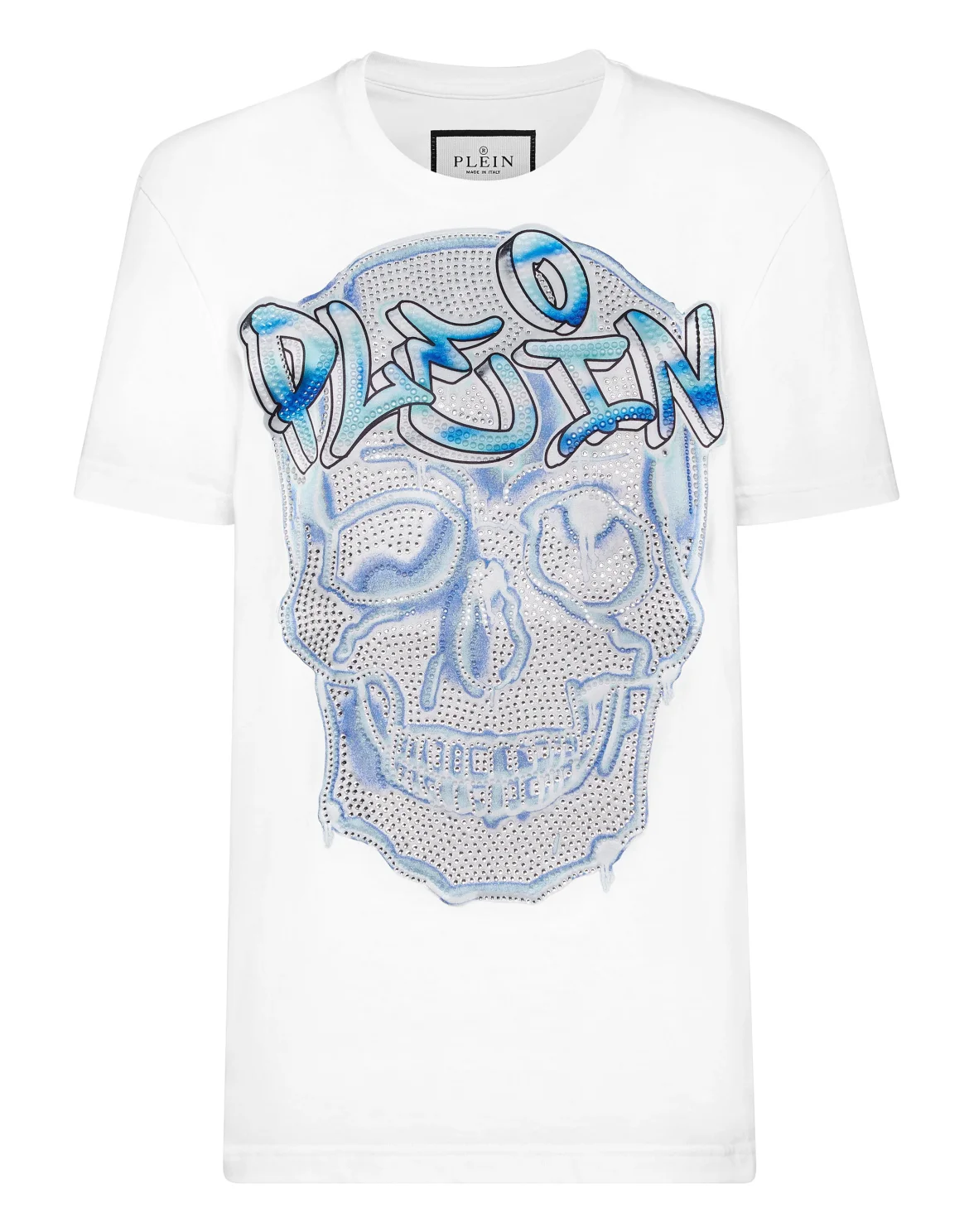 T-Shirt Man Fit Skull, цвет: Белый
