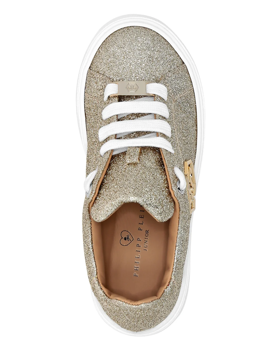 Glitter Lo-Top Sneakers Hexagon, цвет: Золотой