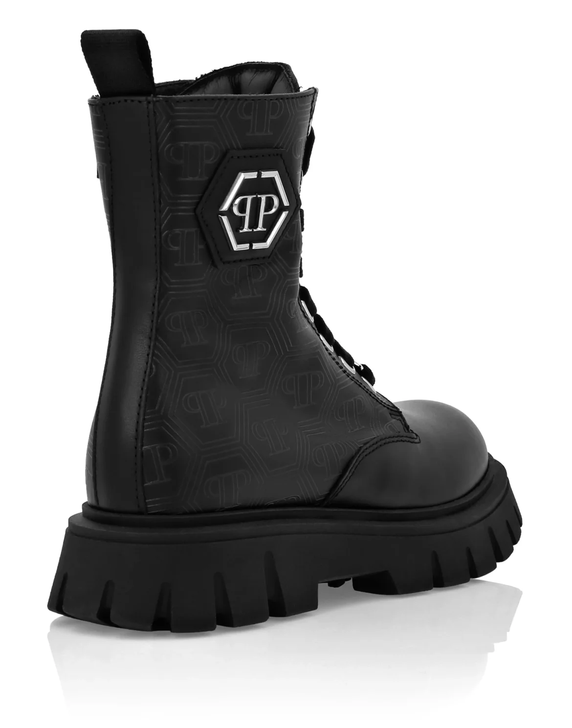 Nappa Leather Mid Boots Hexagon Monogram, цвет: Черный