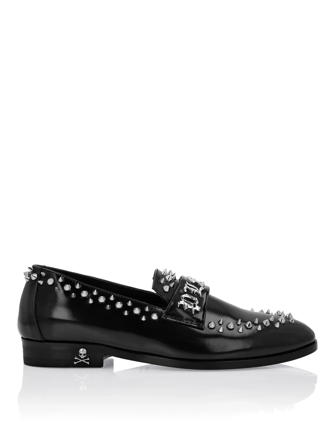 Calf Leather Moccasin Studs, цвет: Черный
