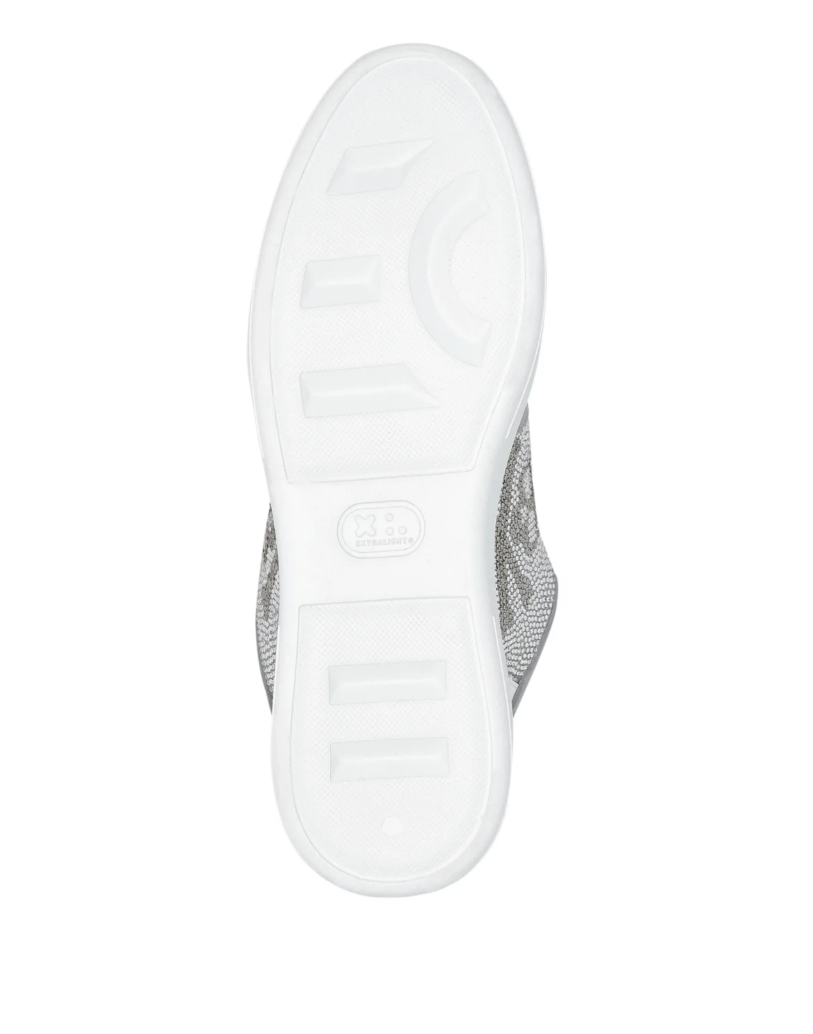 Lo-Top Crystal Leather Sneakers Skull&Bones, цвет: Белый