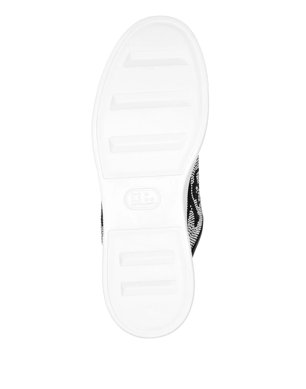 Lo-Top Crystal Leather Sneakers Skull&Bones, цвет: Черный
