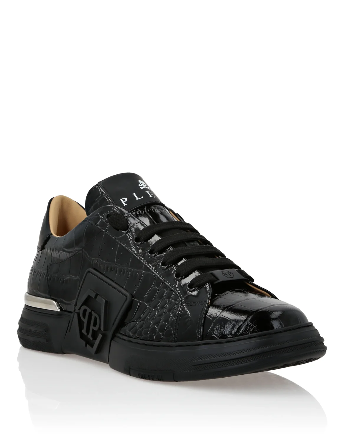 Lo-Top Crocco Printed Sneakers Phantom Kick$, цвет: Черный