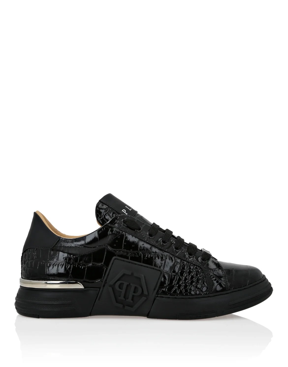 Lo-Top Crocco Printed Sneakers Phantom Kick$, цвет: Черный