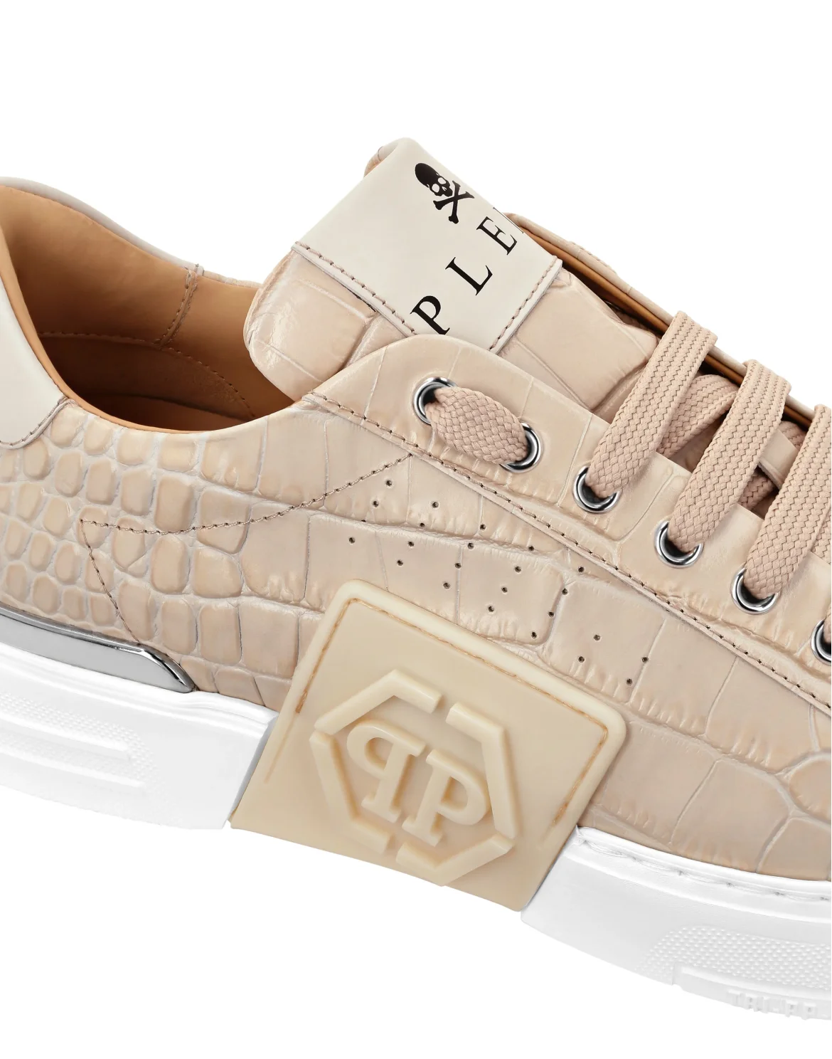 Lo-Top Crocco Printed Sneakers Phantom Kick$, цвет: Бежевый