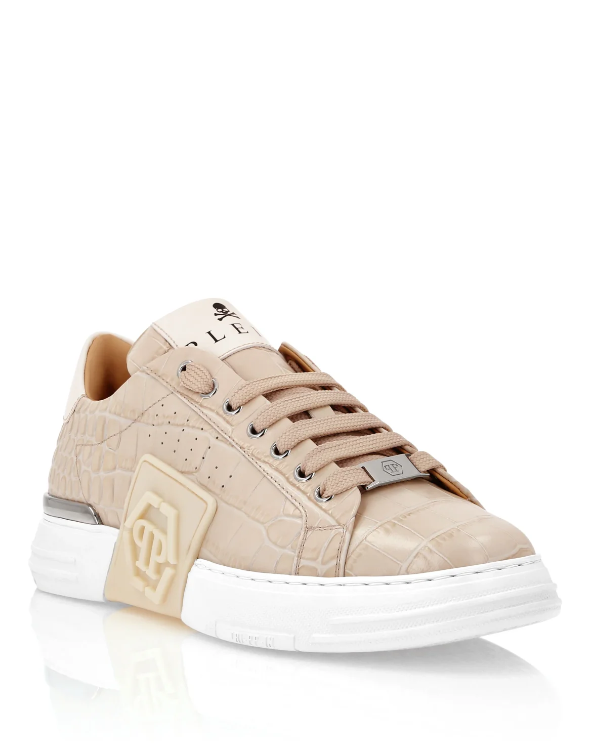 Lo-Top Crocco Printed Sneakers Phantom Kick$, цвет: Бежевый