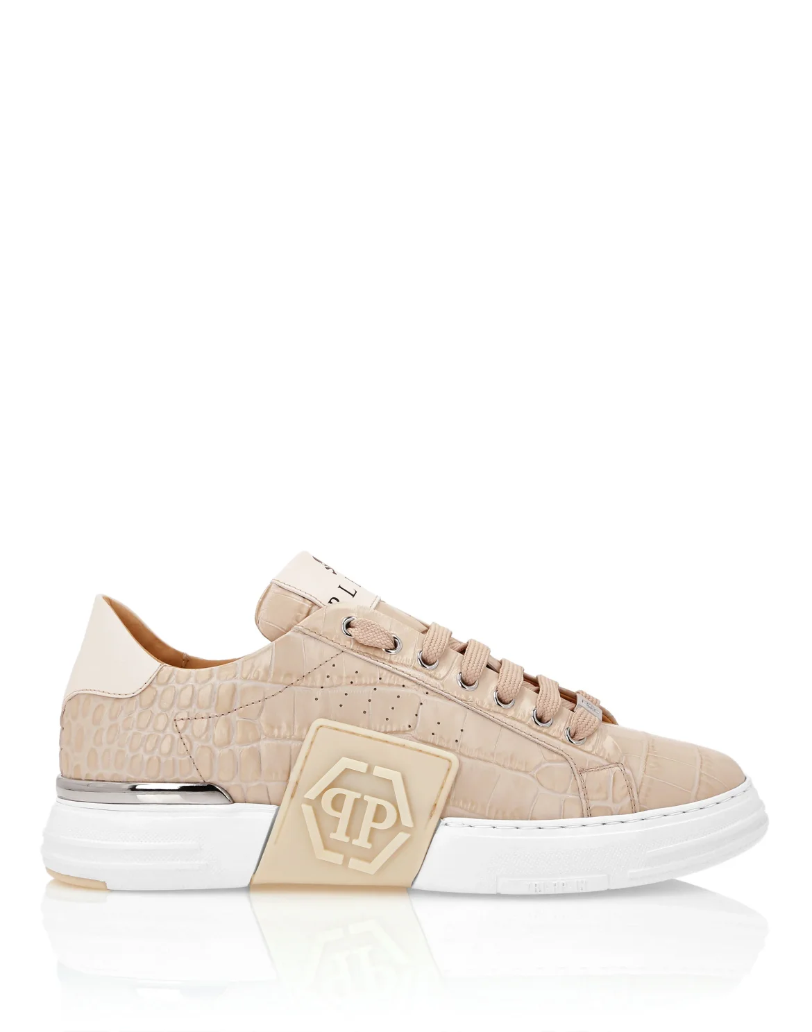 Lo-Top Crocco Printed Sneakers Phantom Kick$, цвет: Бежевый