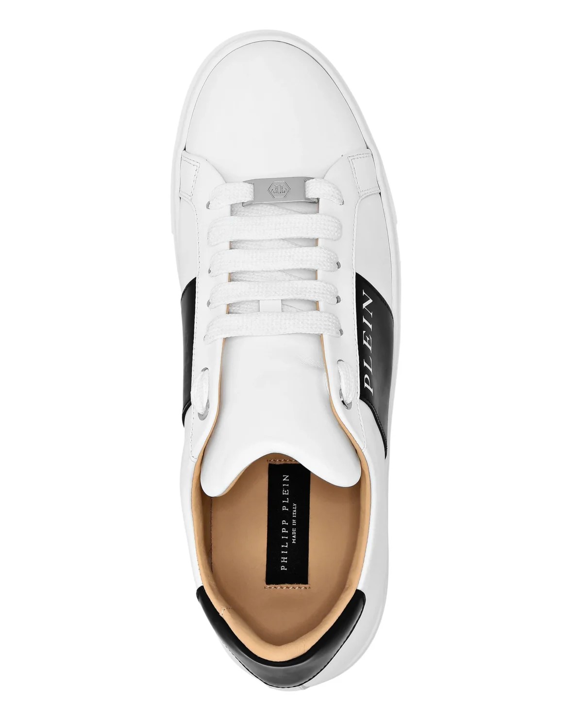 Nappa Leather Lo-Top Sneakers, цвет: Белый