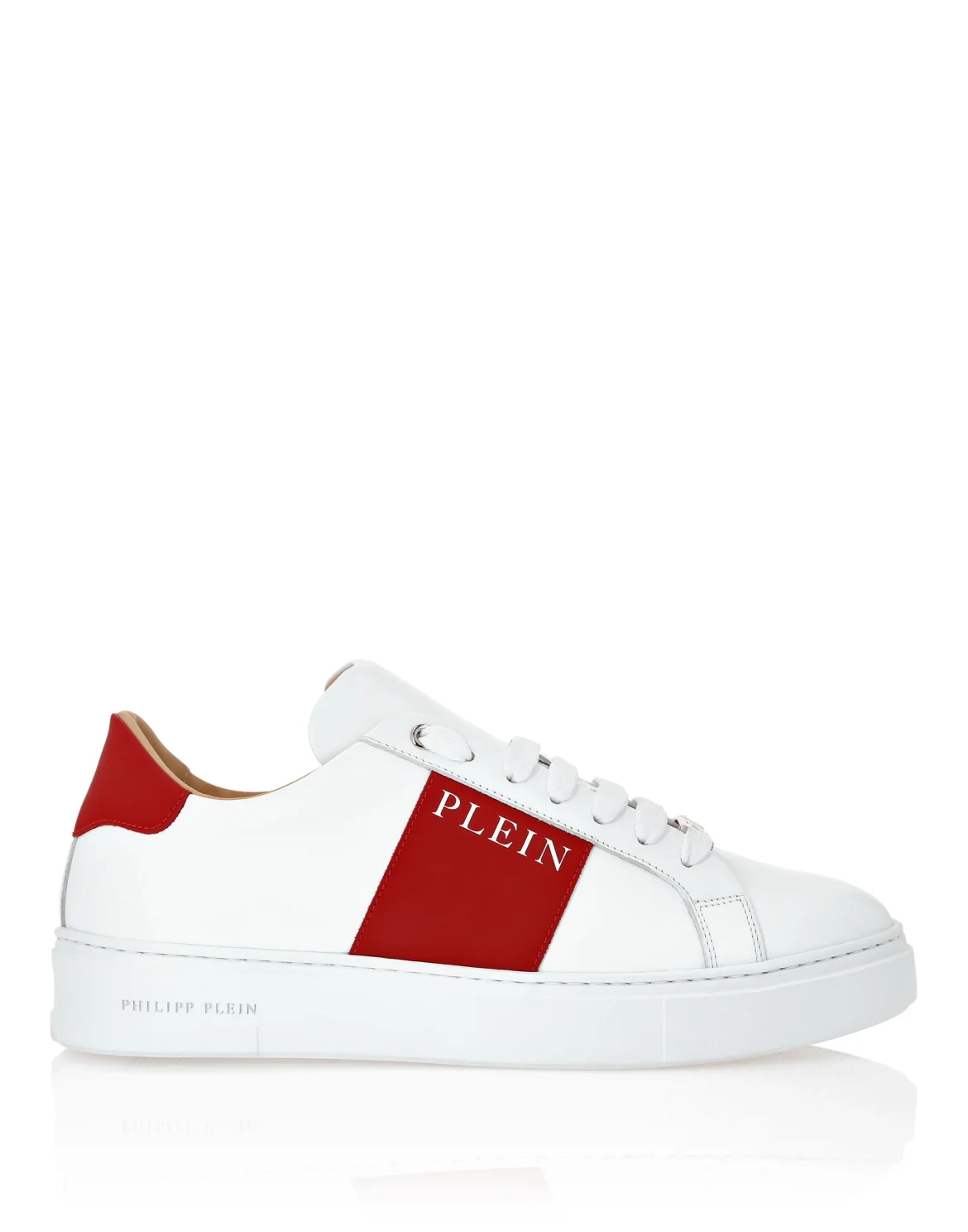 Nappa Leather Lo-Top Sneakers, цвет: Белый