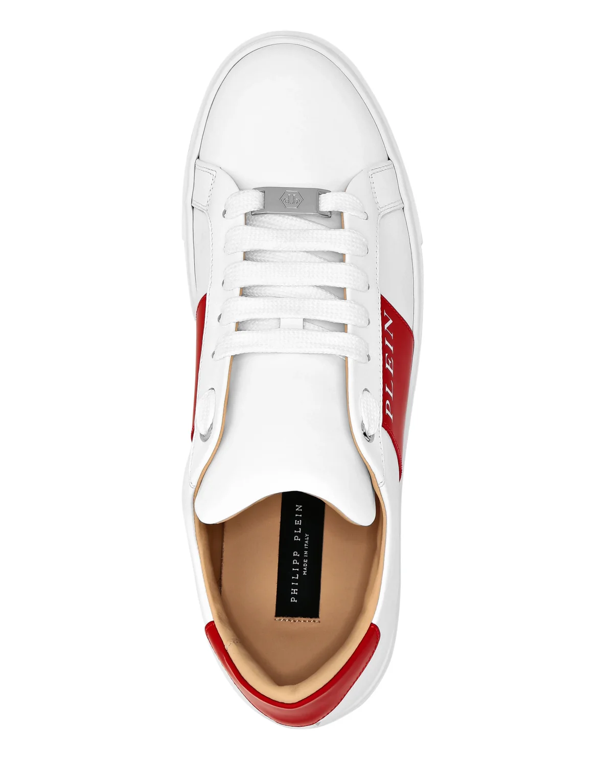 Nappa Leather Lo-Top Sneakers, цвет: Белый