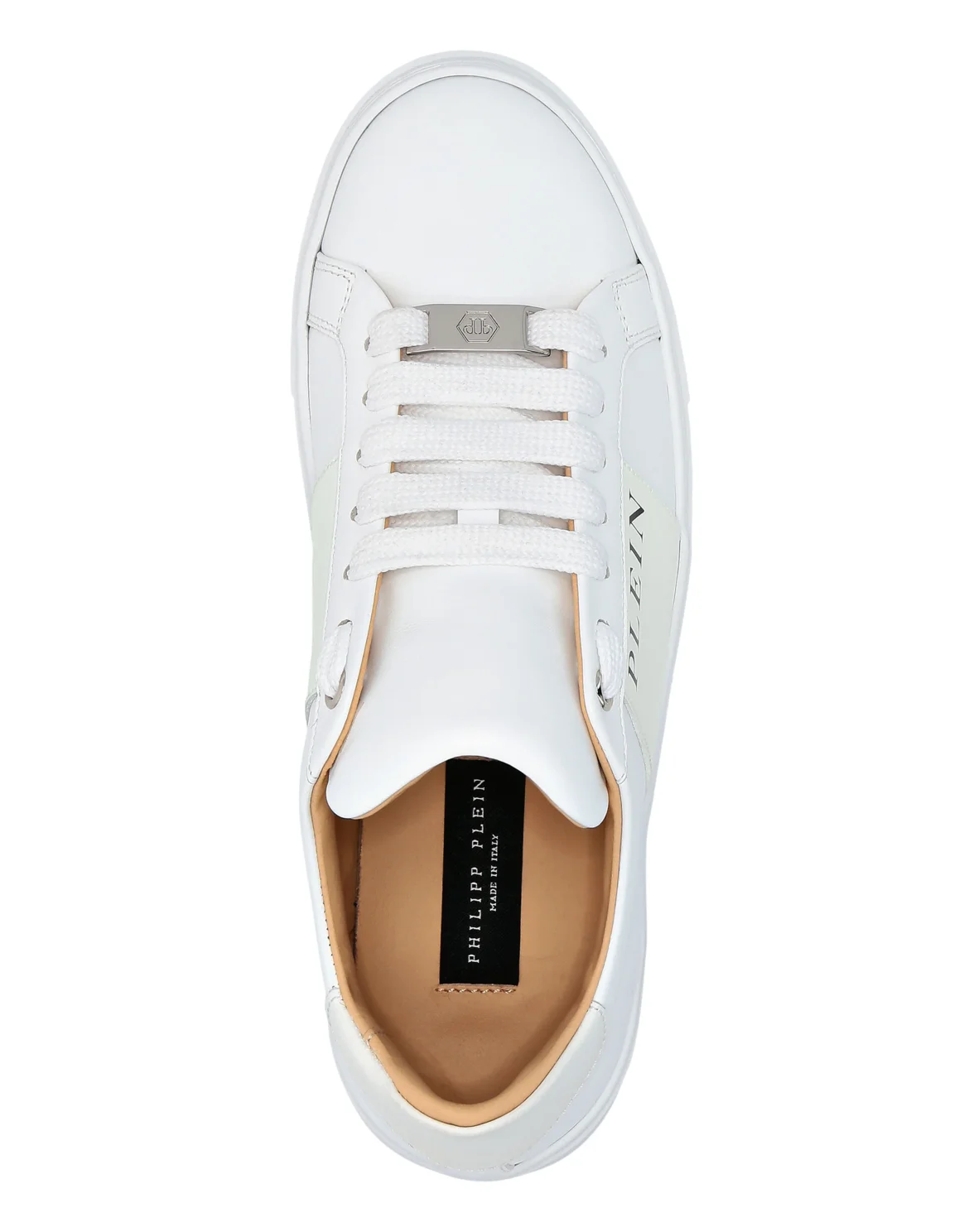 Nappa Leather Lo-Top Sneakers, цвет: Белый