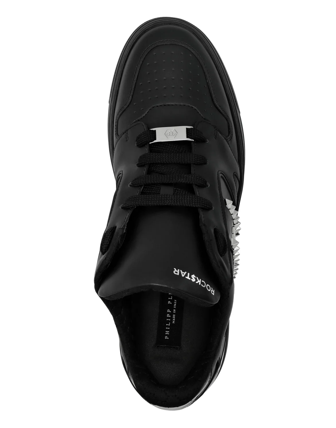 Nappa Leather Lo-Top Sneakers Studs, цвет: Черный