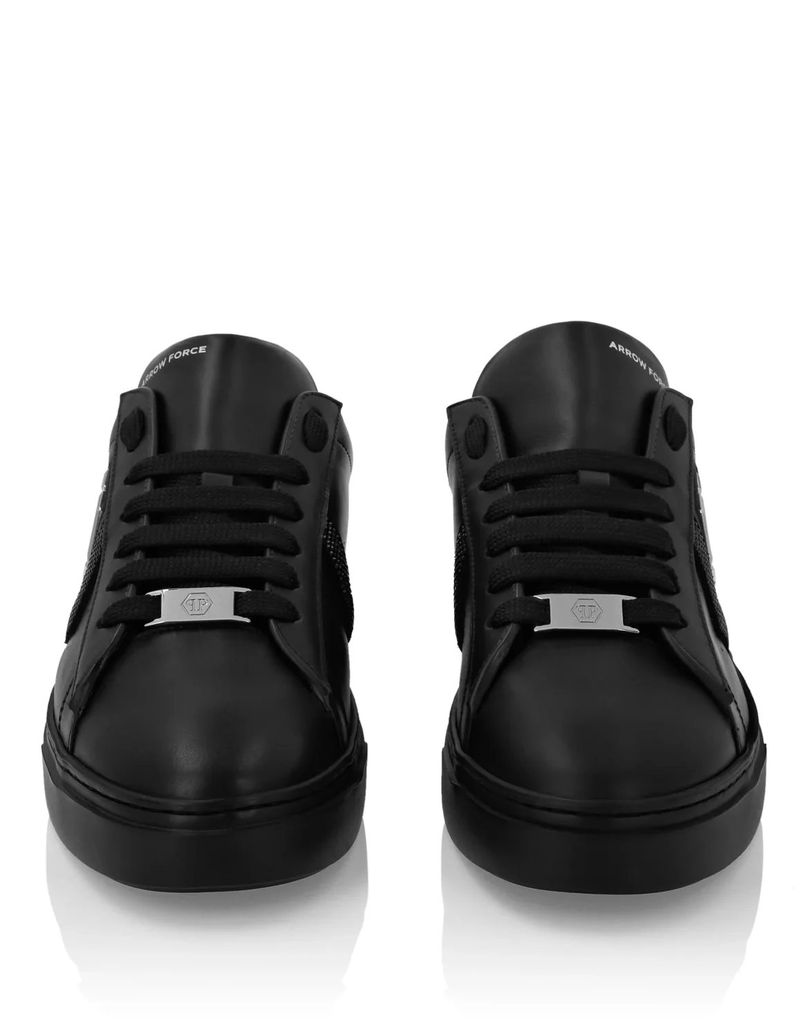 Lo-Top Leather Arrow Force Strass Sneakers, цвет: Черный