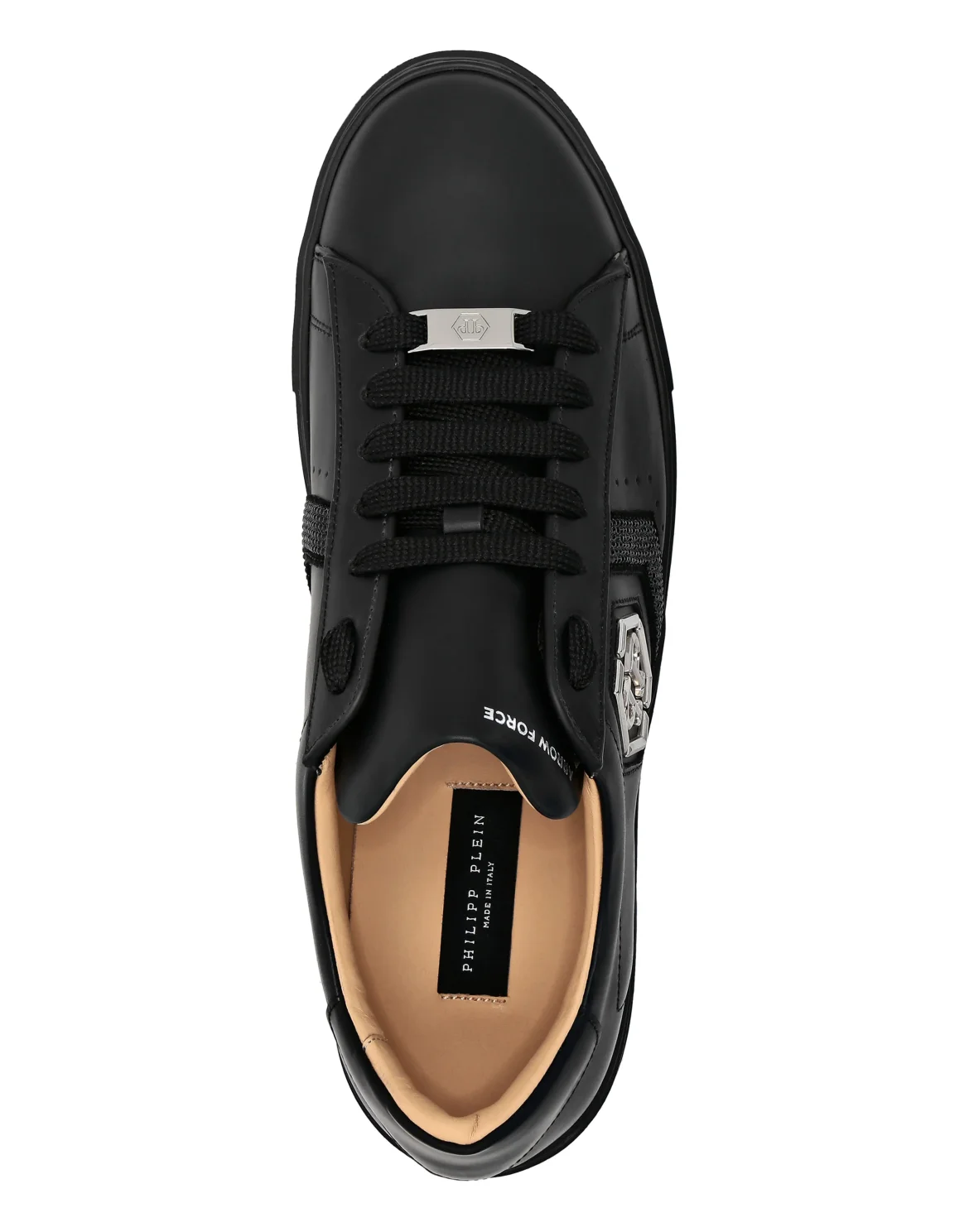 Lo-Top Leather Arrow Force Strass Sneakers, цвет: Черный