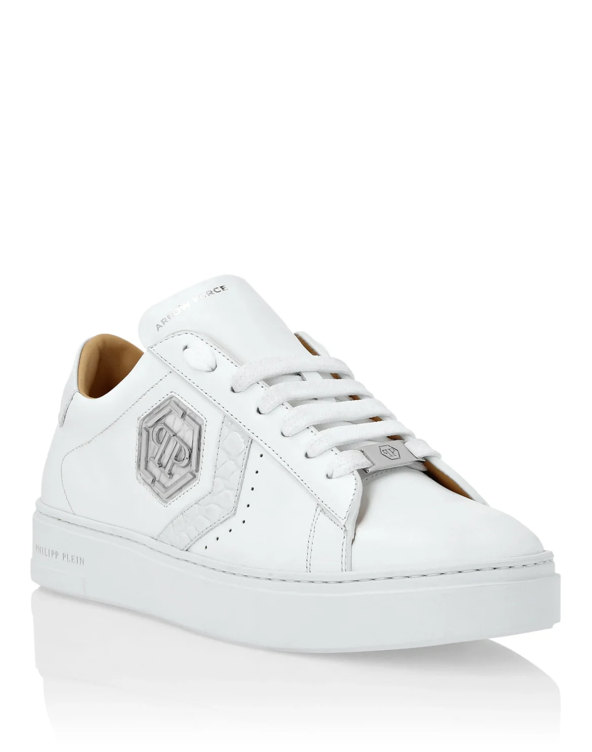 Lo-Top Crocco Printed Arrow Force Sneakers, цвет: Белый