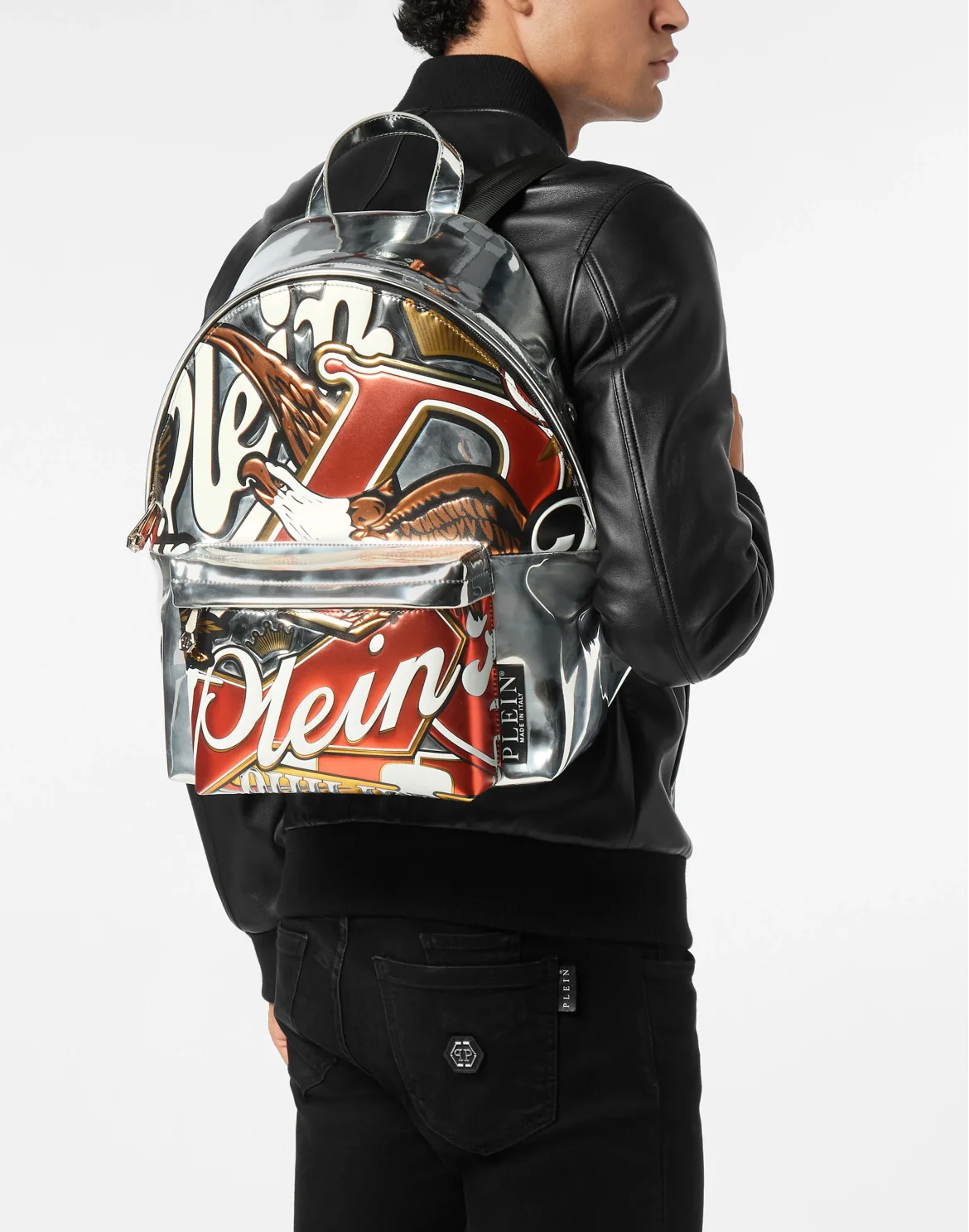 Embossed Backpack 3D Plein, цвет: Красный