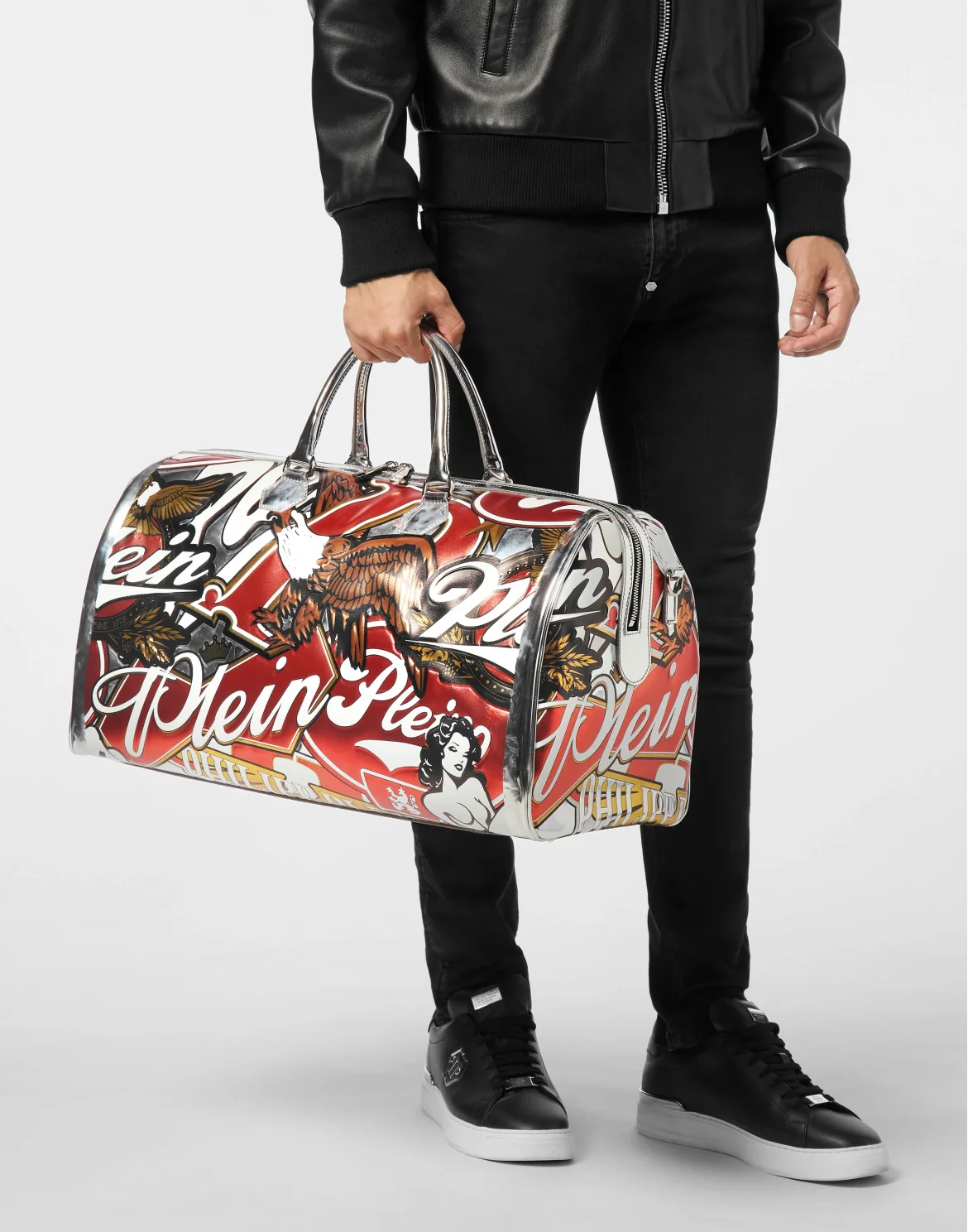 Embossed Travel Bag 3D Plein, цвет: Красный