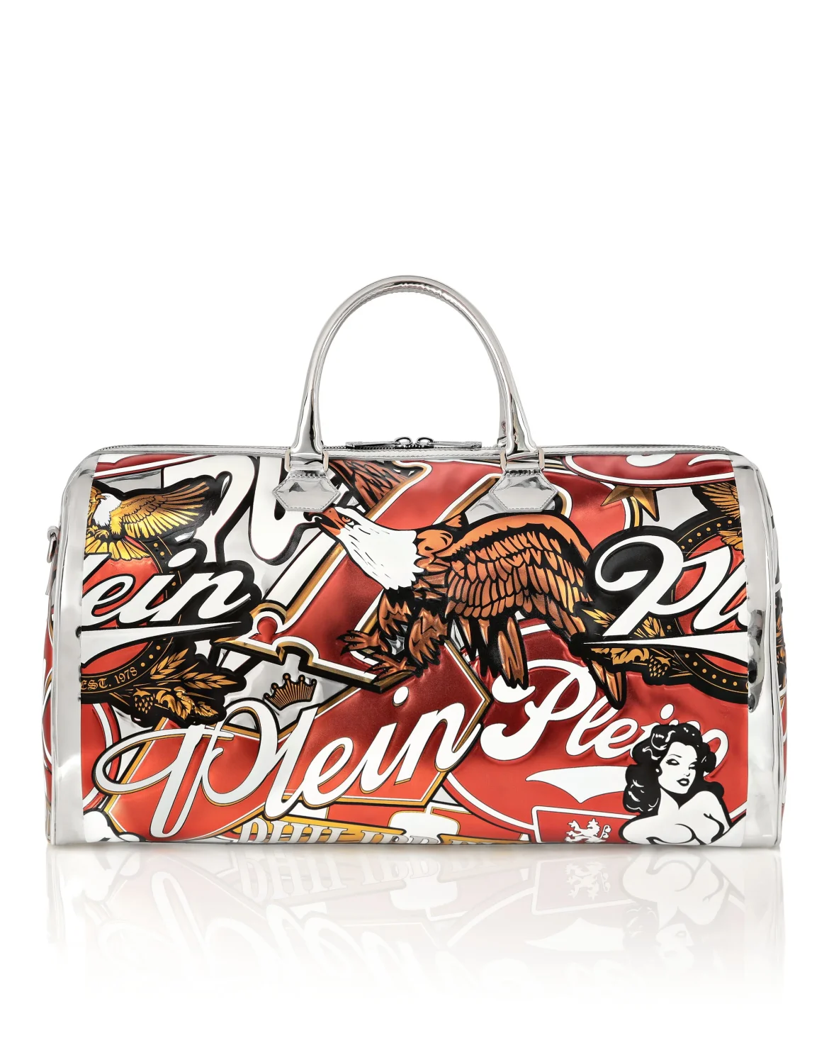 Embossed Travel Bag 3D Plein, цвет: Красный