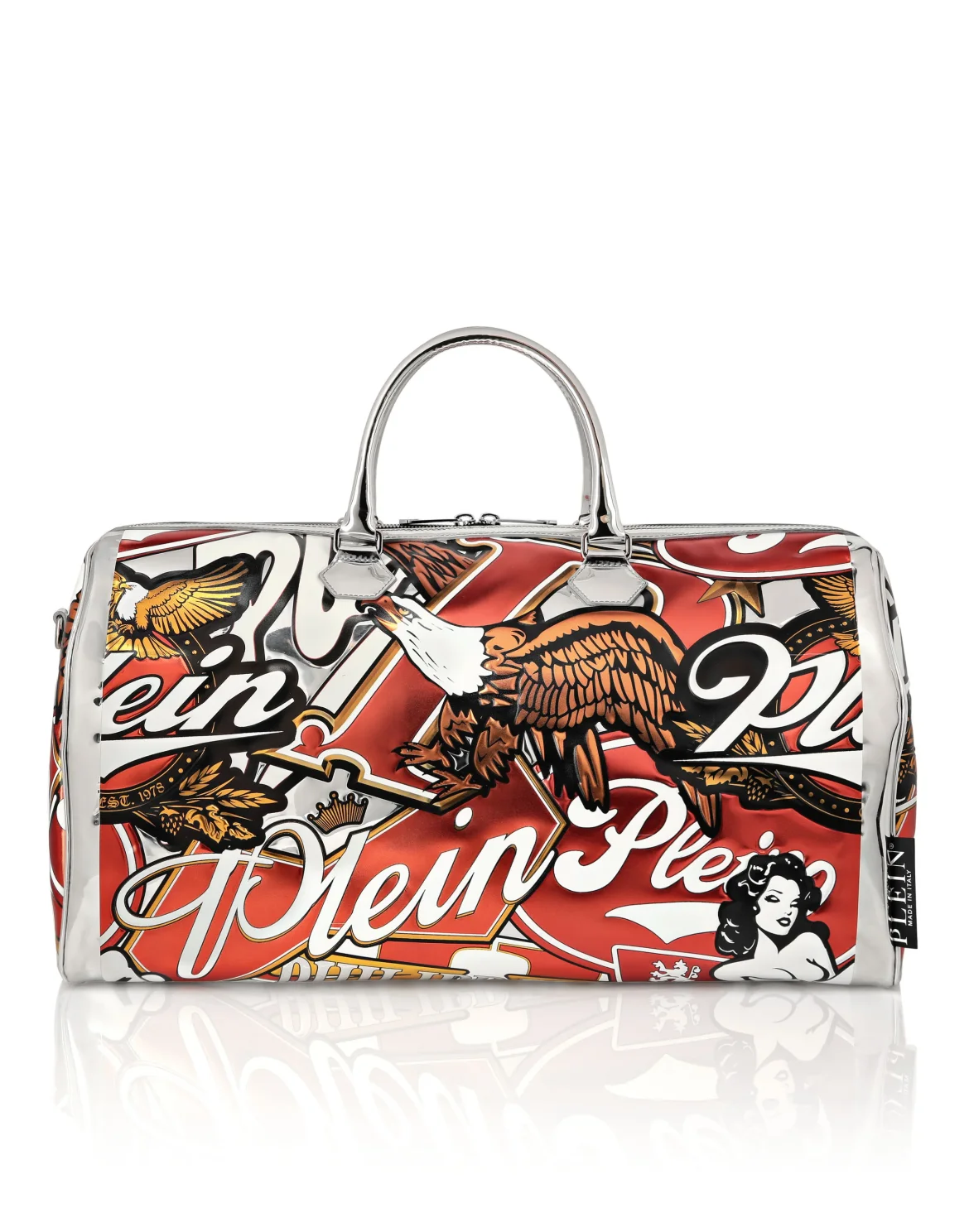 Embossed Travel Bag 3D Plein, цвет: Красный