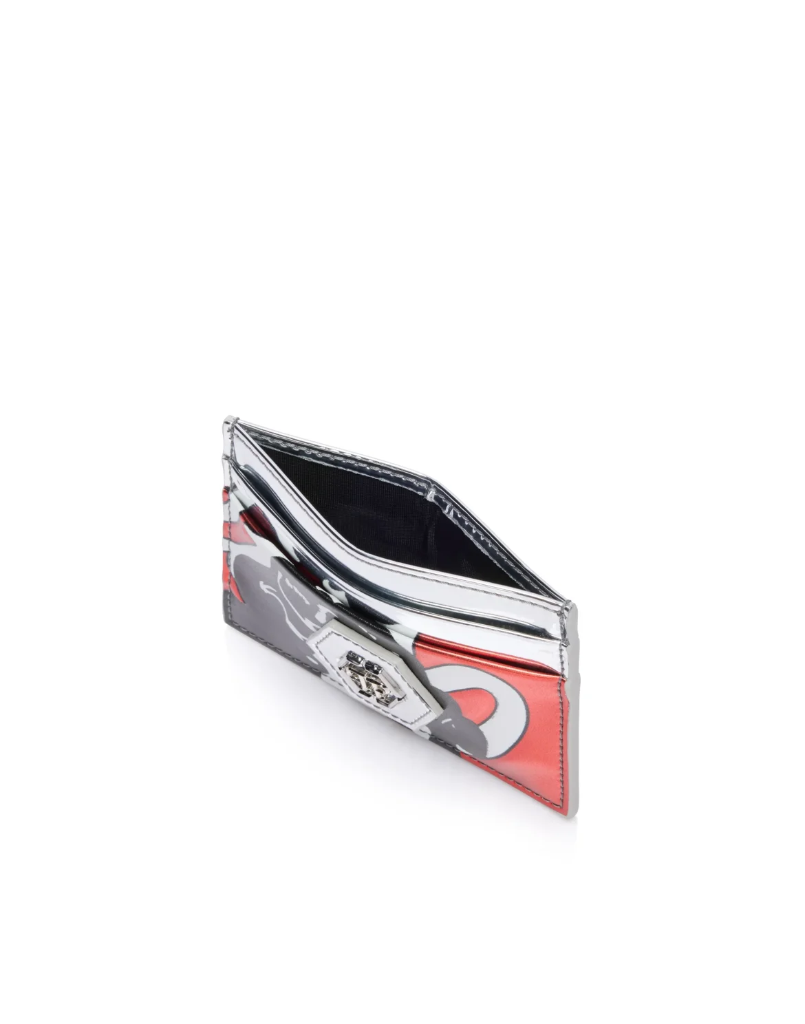 Embossed Credit Card Holder 3D Plein, цвет: Красный