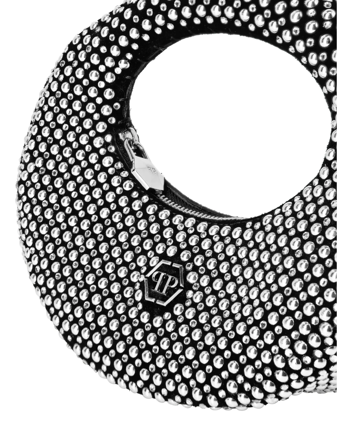 Rounded Small Bag All-Over Studs, цвет: Черный