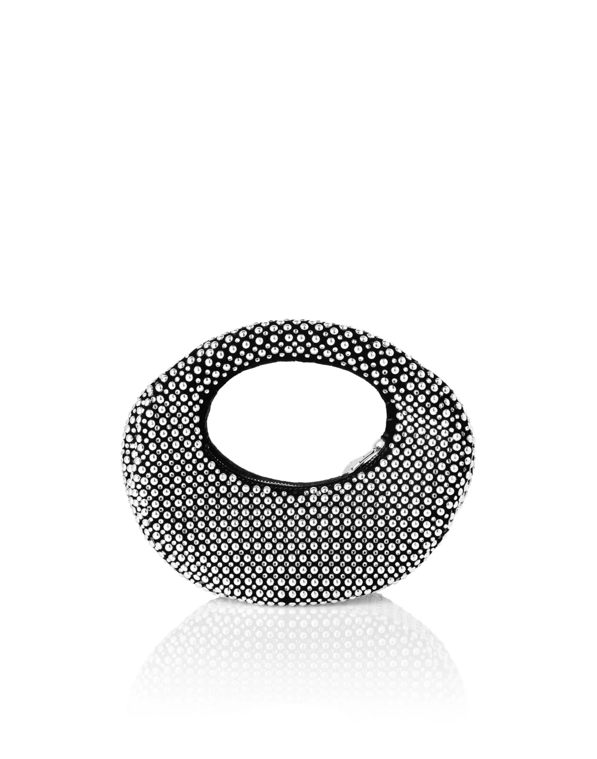 Rounded Small Bag All-Over Studs, цвет: Черный