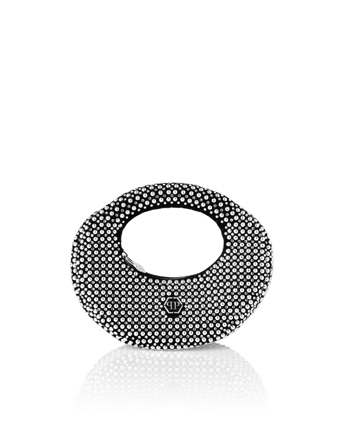 Rounded Small Bag All-Over Studs, цвет: Черный