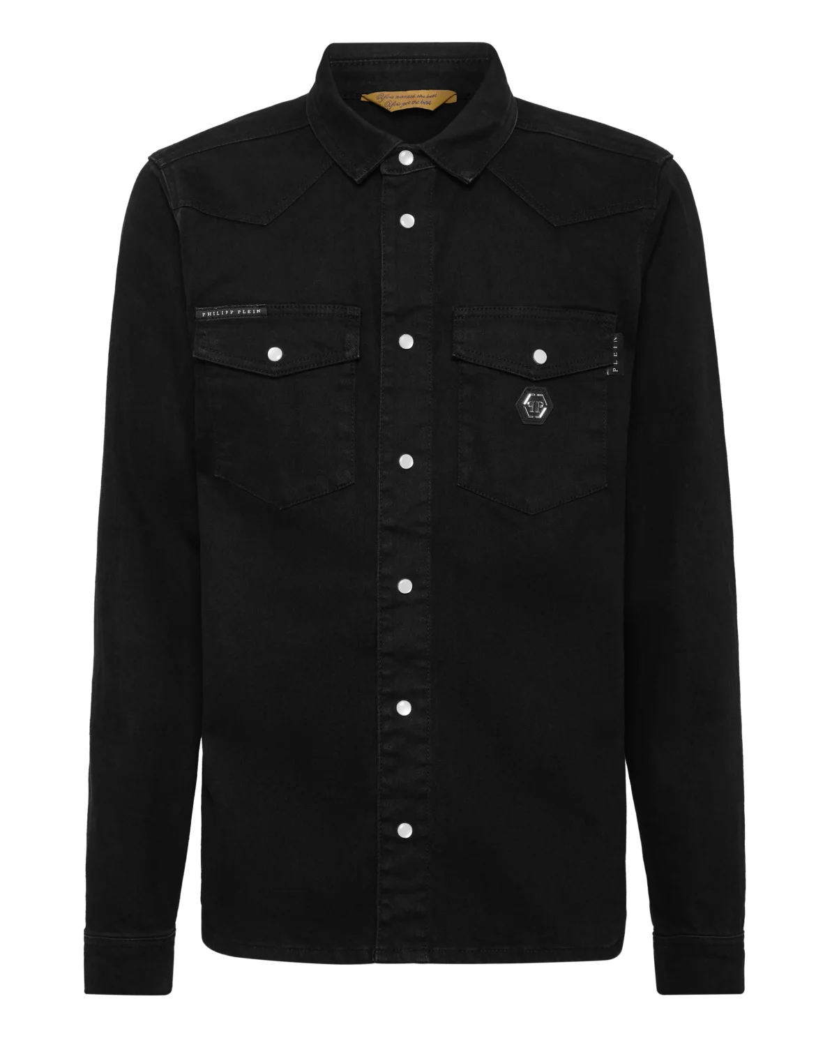 Oversize Denim Shirt, цвет: Черный