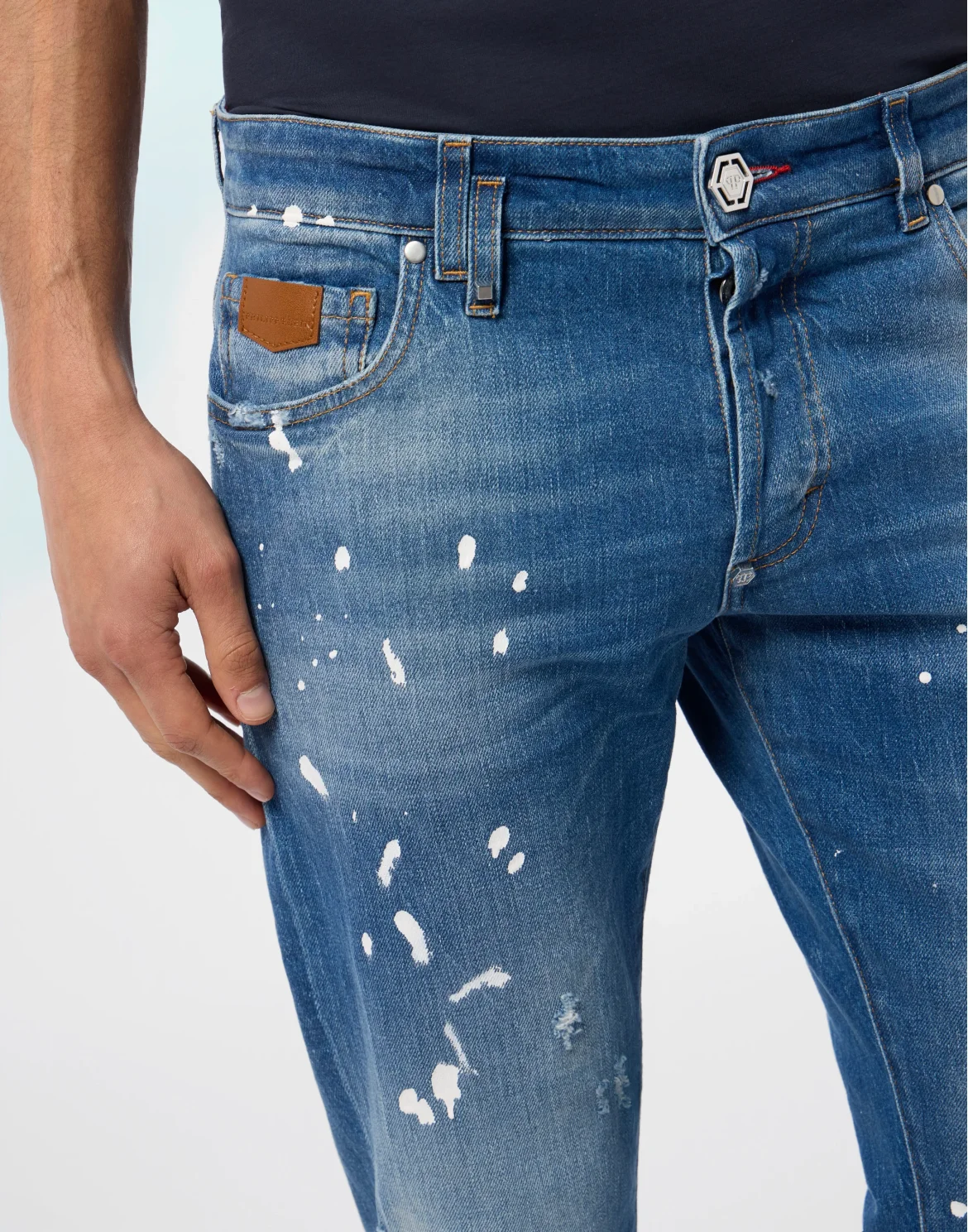 5-Pocket Super Straight Cut Jeans PP, цвет: Синий