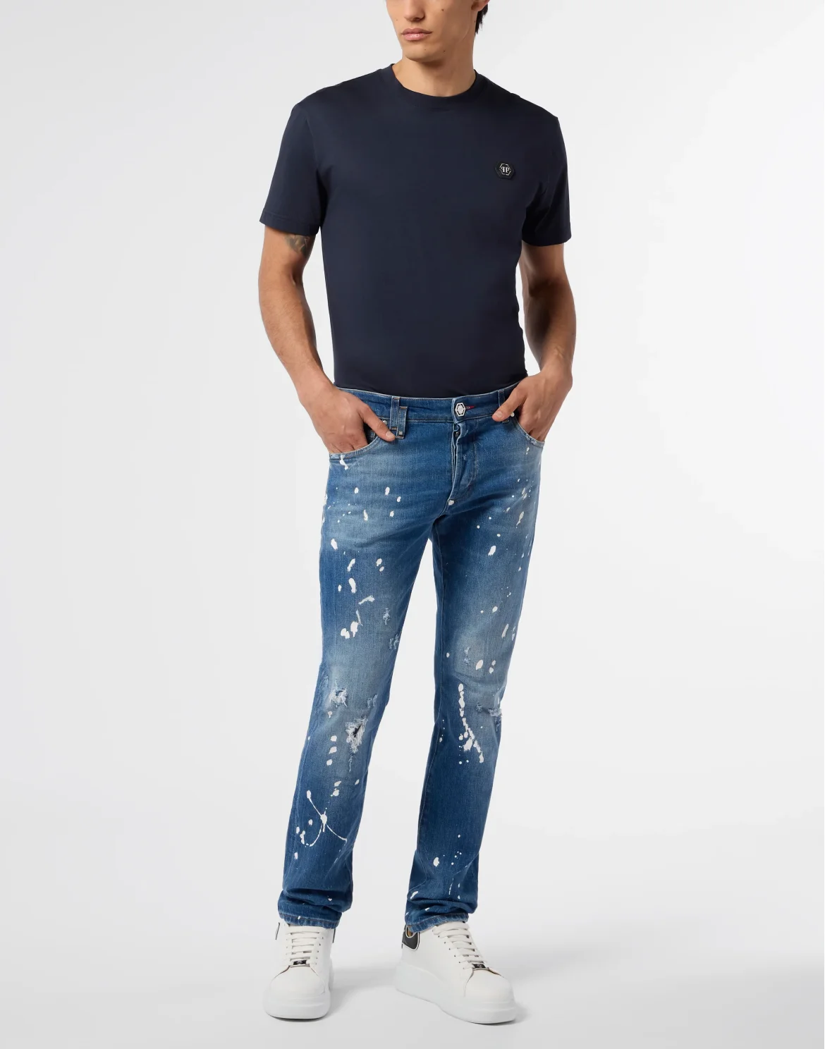 5-Pocket Super Straight Cut Jeans PP, цвет: Синий