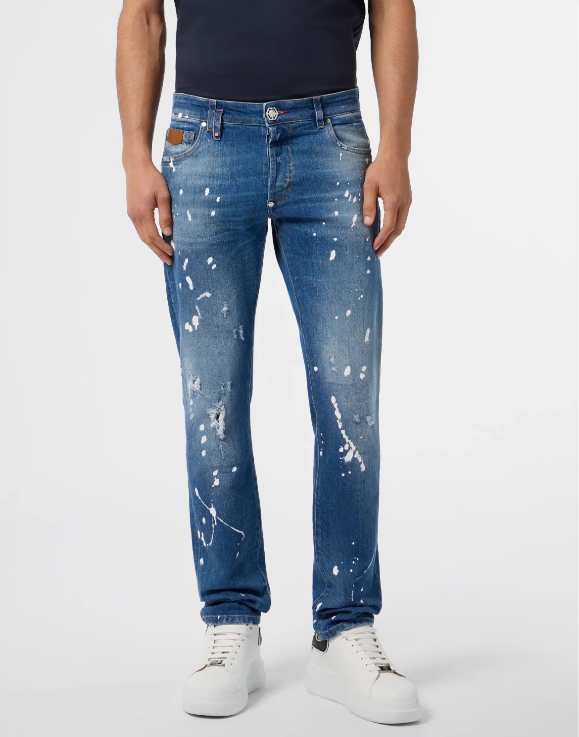 5-Pocket Super Straight Cut Jeans PP, цвет: Синий