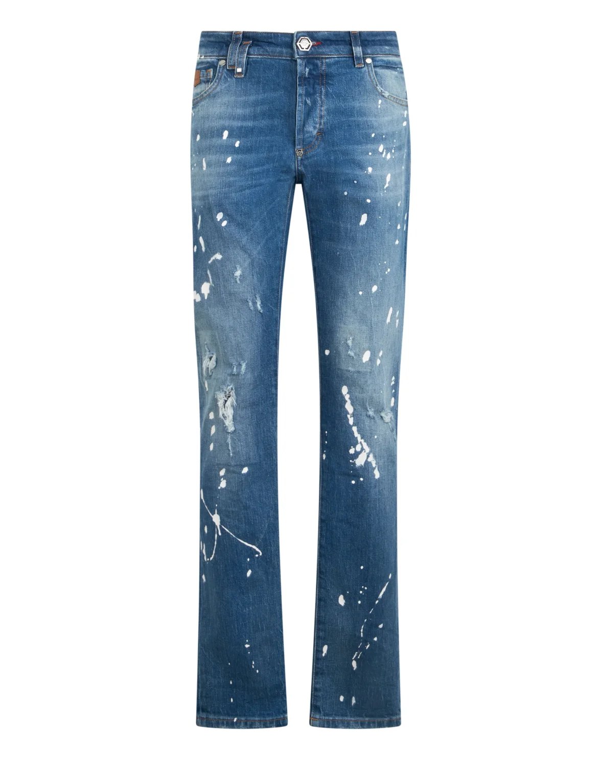 5-Pocket Super Straight Cut Jeans PP, цвет: Синий